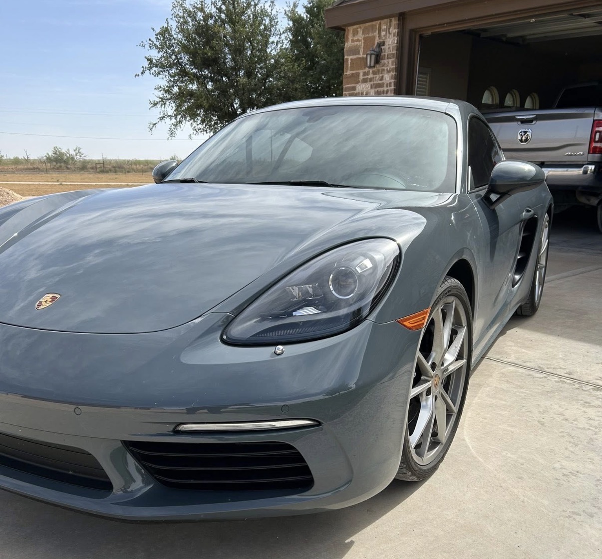 Porsche 718 Cayman freshly detailed by Dead Eye Services